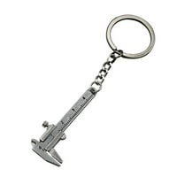 Mini Vernier Caliper ravnalo model Keychain ključ za ključeve džepni prsten za ključeve vernier poklon
