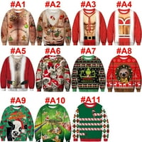 Grinch božićni džemper gornji zeleni grinch 3d hoodie com bombalni dugim rukavima za muškarce za kućnu
