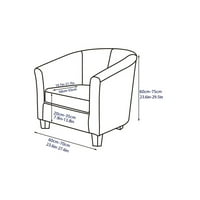 Voguele stolica prekriva se uklonjiva klizalica tiskana meka kauč na kauč na kaučurtu modernog cvjetnog