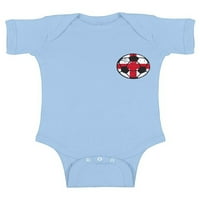 Awkward Styles England Baby Bodysuit kratki rukav engleski fudbal Jedan komad