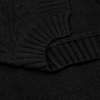 Lowrofile pulover džempere za žene Ležerne prilike s dugim rukavima V-izrez pleteni temperament C Immuter