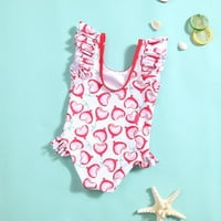 Xmarks Toddler Little Girls kupaći kostimi s kupaćim kupaćima jedno ljeto Slatko kupaće kostimi za 2-3Y
