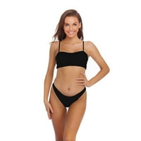 Xmarks ženski leopard tisak visokog kostim kupaćim kupaćim kupaćim kupaćim kupaćim odijelom bikini crni
