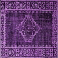 Ahgly Company Zatvoreni kvadrat Persian Purple Boemski prostirke, 4 'Trg