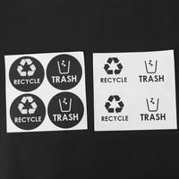Opći otpad Print Recycle Trash bin Logo Naljepnica Recikliranje
