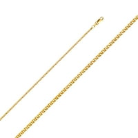 Čvrsto ogrlica od zlatnog pšeničnog pšeničnog pšeničnog zlata sa 14k sa 14k sa