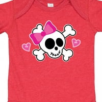 Inktastic Valentine Holiday Girls Skull Gift Baby Girl Bodysuit