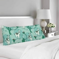 Alpaca u bohom stilu i kaktusima kaktusa jastuk za tijelo navlače jastučnice za bacanje jastuka