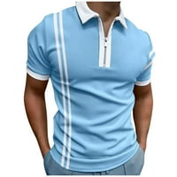 Golf majice za muškarce Ljeto Muška kruta ovratnik casual čiste boje modni kratki rukav muški majice