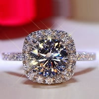 SKPBlutn prstenovi za žene Djevojke izvrsni puni dijamantski angažman nakit poklopca prstena