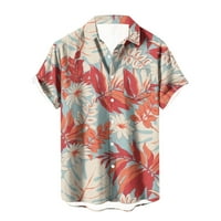 Havajske majice za muškarce Ležerne prilike ljeto kratkih rukava dolje cvjetni uzorak Grafički majica
