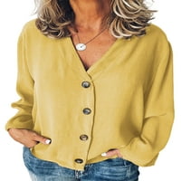 Paille dame košulje dugih rukava bluza s dugim ručicama dolje na vrhu casual uredske tuničke majice