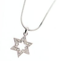 Empire Cove zvijezda Privjesak ogrlica srebrni tonirani remen za modni nakit