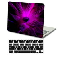 KAISHEK HARD SHELL POKLOPAK Kompatibilan sa MacBook Air 13 - A1369 A + crna poklopac tastature, ljubičasta