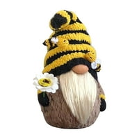 Labakihah Striped Tonte švedski vilfs Home Bee Honey Bee Dekoracija i objesi Božićni ukrasi