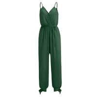Cleariance ženski modni ljetni udobni klizački pojas za remen bez rukava bez rukava zeleno s