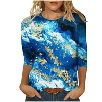 Rukovni vrhovi za WOMNE, Ženska slatka cvjetna tiskana Tee Ležerne prilike labave lagane pulover ogromne majice