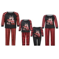 Huakaishijie Family Božićni pidžami postavio je noćnu odjeću sa malim djecom Xmas