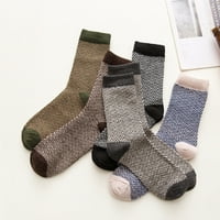 Cuhas čarape za muškarce Kompresijske čarape Pari muške zimske meke tople hladne pletene vunene čarape