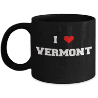 Vermont čaj za kafu, volim Vermont Sjedinjene Američke Države Država Keramički crni šolja za kafu Pokloni