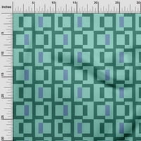 Onuone pamuk poplin akvamarinski zeleni tkanini Geometrijski obrtni projekti Dekor tkanina Štampano
