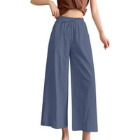 Hlače za vježbanje Žene Solidne boje visoki struk COMFY čvrste elastične kratke hlače Žene džepne casual