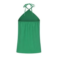 Vivianyo HD žene za čišćenje žena Žene vrhovi seksi suspender Solid Boja Ljeto V izrez bez rukava na