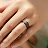 Muški angažman prstenovi okcidentski parovi za vjenčanje okrugli gumeni prstenovi