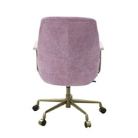 Gardenry uredska stolica u ružičastom vrhunsku kožu od00399