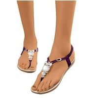 Giligiliso sandale za žene stanovi Flip flops boemijski otvoreni nožni prozračni ugodne cipele rimske