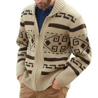Muški gumb s dugim rukavima dolje Srednjeg jakna od pune boje Ležerne prilike za jesen Zimski džemper