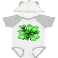 Inktastična obojena djetelina - shamrocks za sv. Patricks Day Day Boy Boy ili Baby Girl Bodysuit