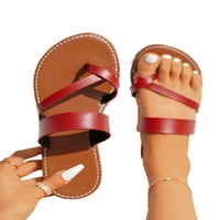 Welliumy dame klizne sandale križ ravne sandale Ljetne dijapozitide unutarnje cipele na otvorenom lagana