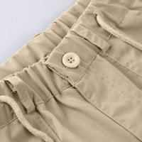 Tking modne ženske hlače modni ljetni tanki džep obrezane pune boje čipke casual pantalone za žene