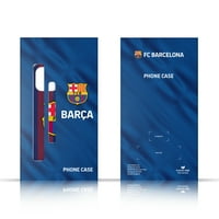 Dizajni za glavu Službeno licencirani FC Barcelona Crest Stripes kožna knjiga Novčani poklopac poklopca