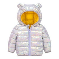 Toddler Boys Girls Winter Witrooff Lightfulls Boje Bear uši kaputa za kapute Dječja jakna za djecu Topla