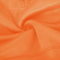 Žene Jesen modni putni džemperi dugih rukava za žene ružičasti vijak tiskanje patentnih zatvarača O-izrez O-izrez na vrhu vrhova udobnog laganog osnovnih vrhova sa džepom