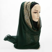 SIMPLMASYGENI ŠKOLA ZA ŽENE Cvjetni omotač modne dame šifon šal muslimanska mekana omotača dugačak šal