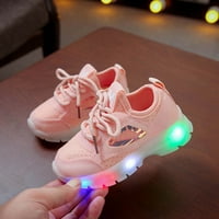 Floleo Cleariance Toddler dječja dječja djevojaka Dječaci LED lagane cipele Ležerne cipele Sportske