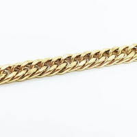 Zlatni lanac od nehrđajućeg čelika, kubansku mušku ogrlicu HIP hop lančani trend debeli lanac, D