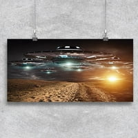 Ufo invazija poster -image by shutterstock
