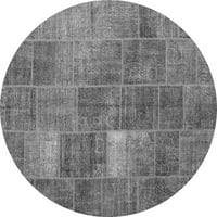 Ahgly Company u zatvoreni kvadrat patchwork sive prelazne prostirke, 6 'kvadrat
