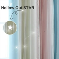 GRADIENT zvjezdane zvijezde Blokiranje zavjese Termički sloj zastori za zavjese od dekora spavaće sobe
