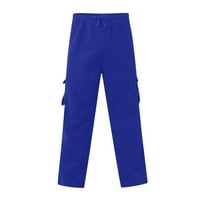 Hlače Muške kombinezone za crtanje multi džepne casual hlače Pješačke hlače Pamučne pantalone plave