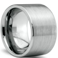Šarmantni nakit Tungsten Vjenčani prsten za muškarce Žene Udobne fit cijevi četkani polirani vijek trajanja