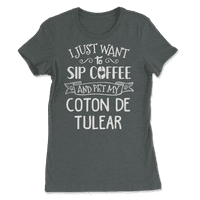 Funny Coton de Tulear Pas i kafe košulja - SIP i PET