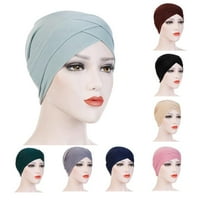 Ženska muslimanska turbana Cheno Cap Hijab Gubici za kosu Šal Bandana Heads U0F5