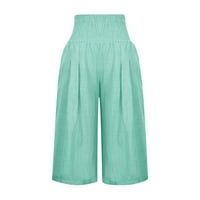 EFSTEB pamučne pantalone za žene Ležerne prilike za slobodno vrijeme Udobne vrećice Udobne boje elastične