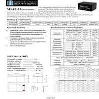 12V 12Ah zamjenska baterija za XCOOTER patentni zatvarač - pakovanje