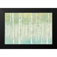 Purinton, Julia crna Moderna uokvirena muzej Art Print pod nazivom - breze na izlasku sunca